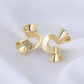 The Spiral Sterling Silver Earrings - Multiple Colors